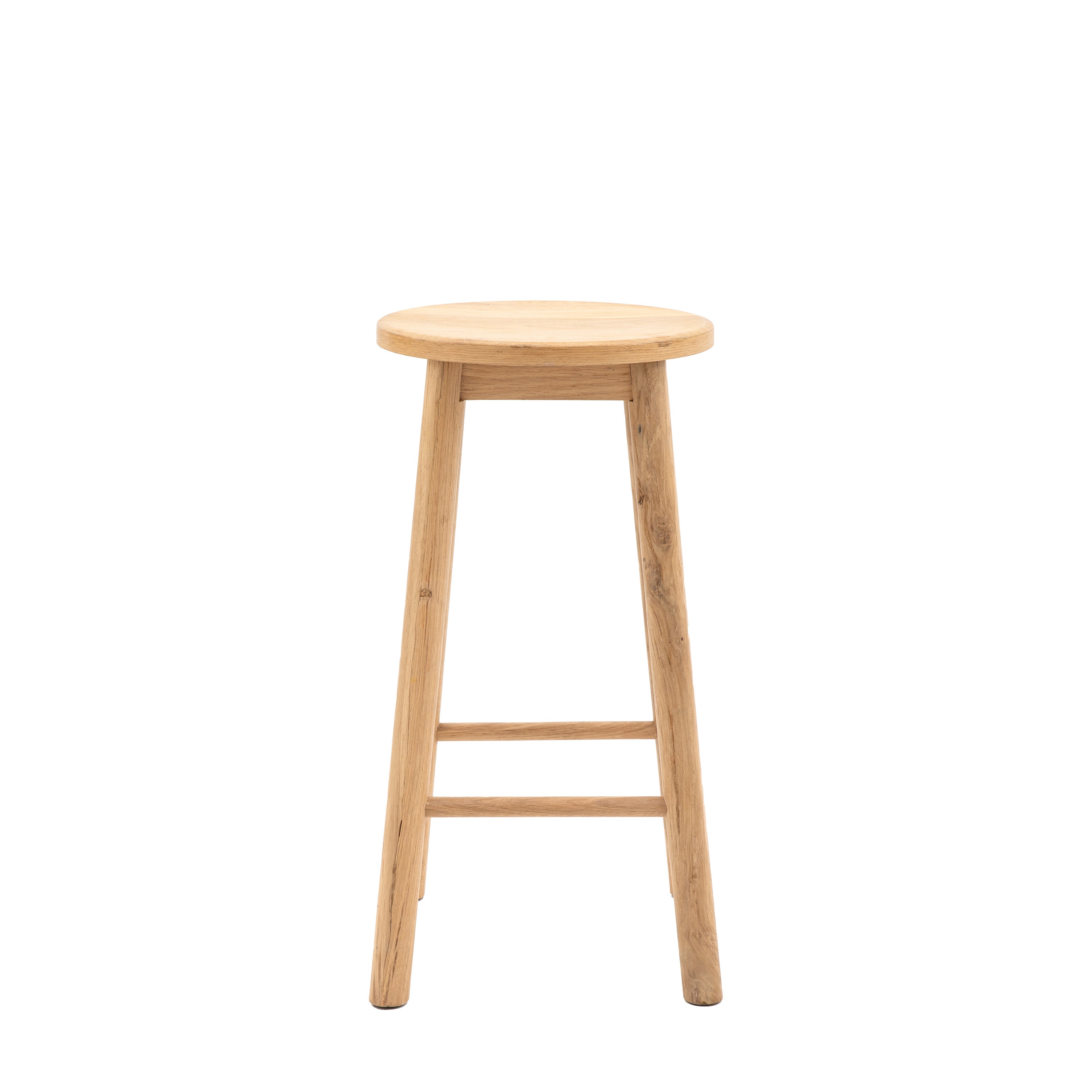 Laceby Natural Oak Wood Bar Stool